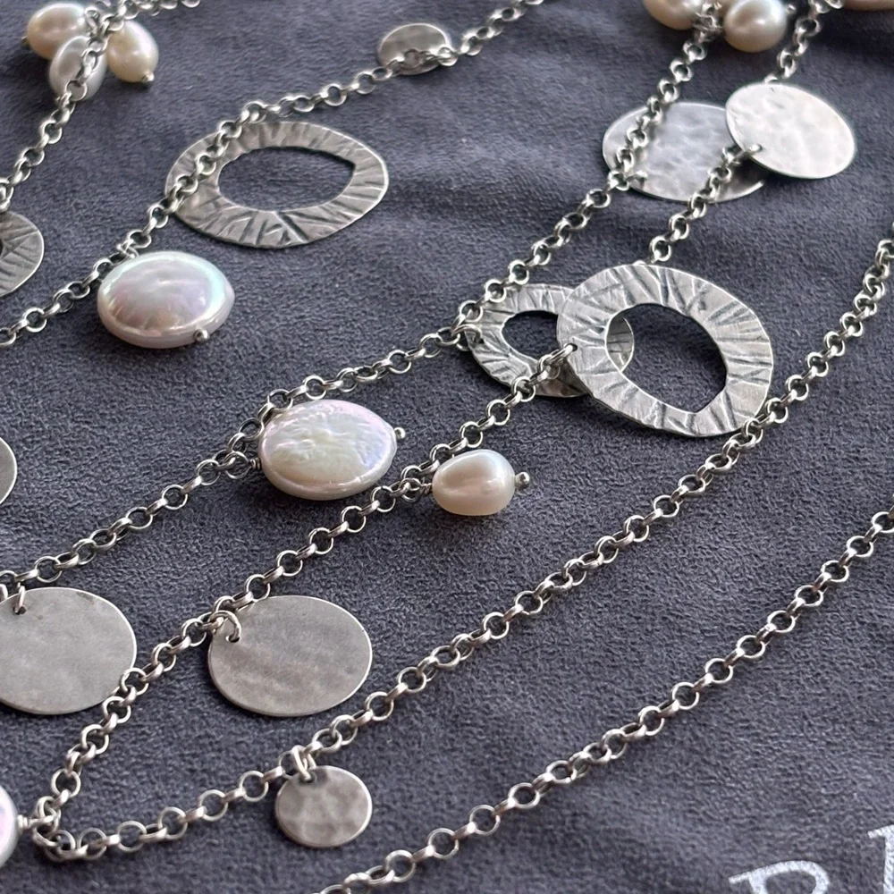 Silpada Sterling Silver Pearl of a Girl Necklace N2197